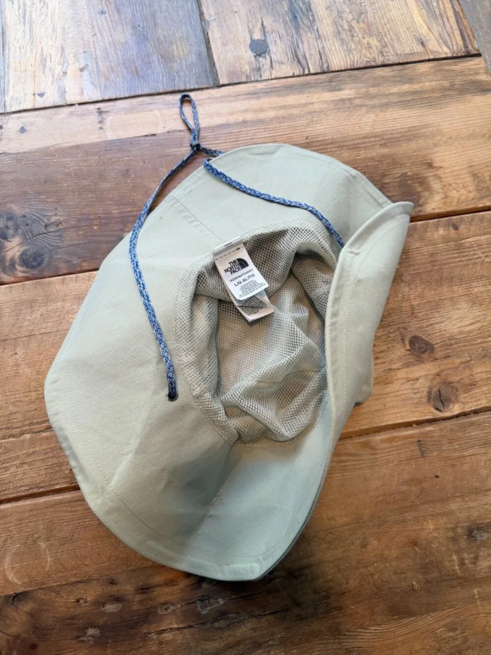 TNF The North Face Sun Cap Boonie Bucket Hat L/XL Lavendar Logo Chin Strap